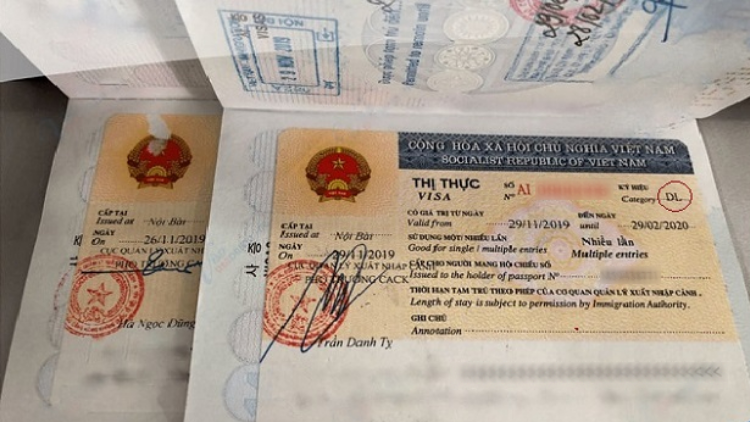 Visa dán là loại visa nhập cảnh theo thư bảo lãnh